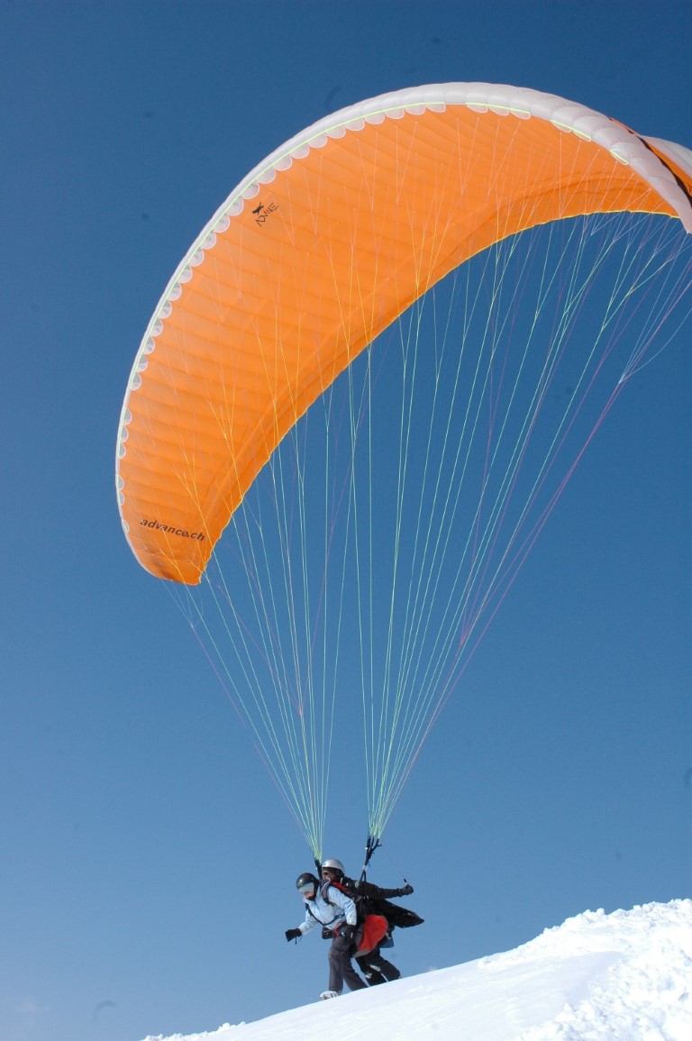 Tandem Paragliding is open to all from 3 to 99 years more ...